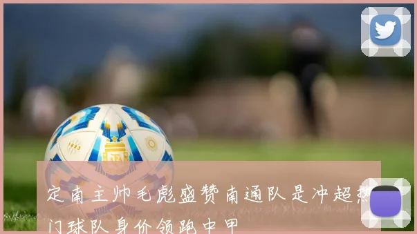 定南主帅毛彪盛赞南通队是冲超热门球队身价领跑中甲